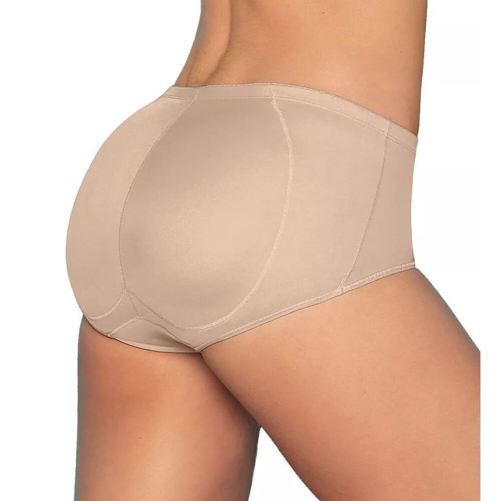Leonisa NWT Magic Benefit Padded Butt Lift Panty Nude Large